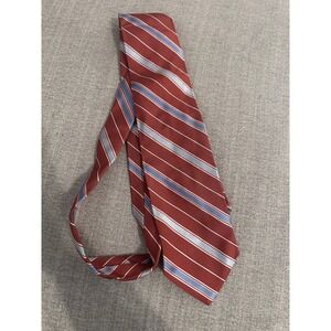 Brooks Brothers Necktie Burgundy Striped Business‎ Career Interview